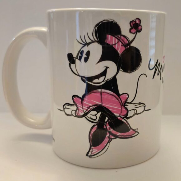 Zak Designs Walt Disney Minnie Mouse Drawings Porcelain Coffee Mug - Picture 6 of 6